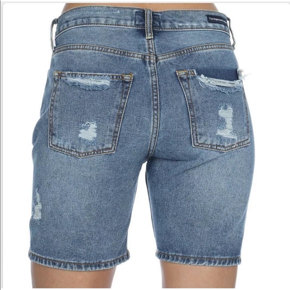 NWT UMGEE Ladies Distressed Denim Boyfriend Short - Picture 4 of 6